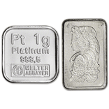 1 GRAM PLATINUM BAR NO PLASTIC