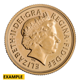 ENGLISH GOLD SOVEREIGN QUEEN ELIZABETH 1998 TO 2014