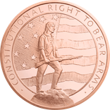 2 OZ COPPER ROUND SECOND AMENDMENT