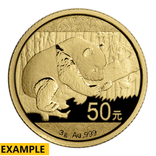 3 GRAM CHINESE GOLD PANDA NO PLASTIC