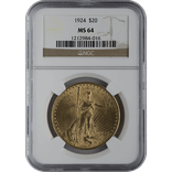 $20 U.S. GOLD SAINT NGC64